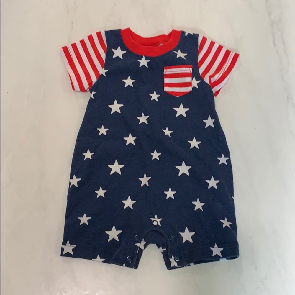 Baby 4th of July romper